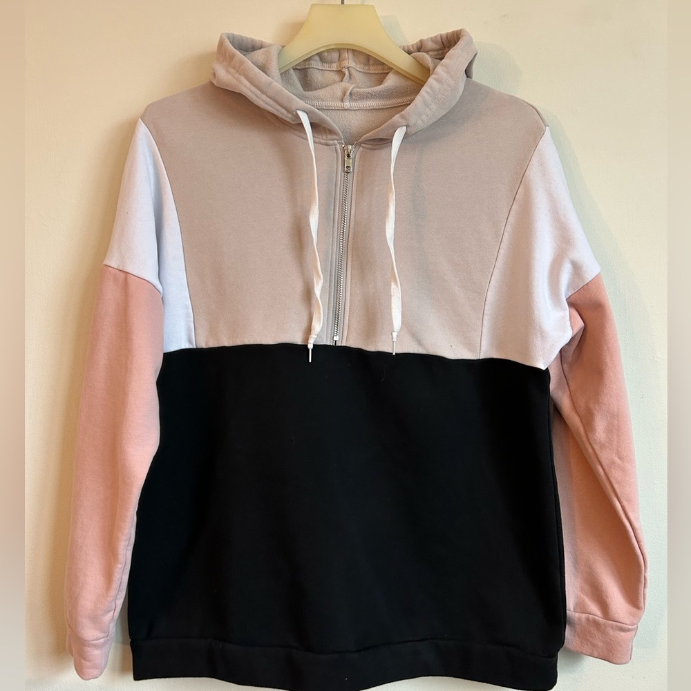 Color Block Hoodie-size L